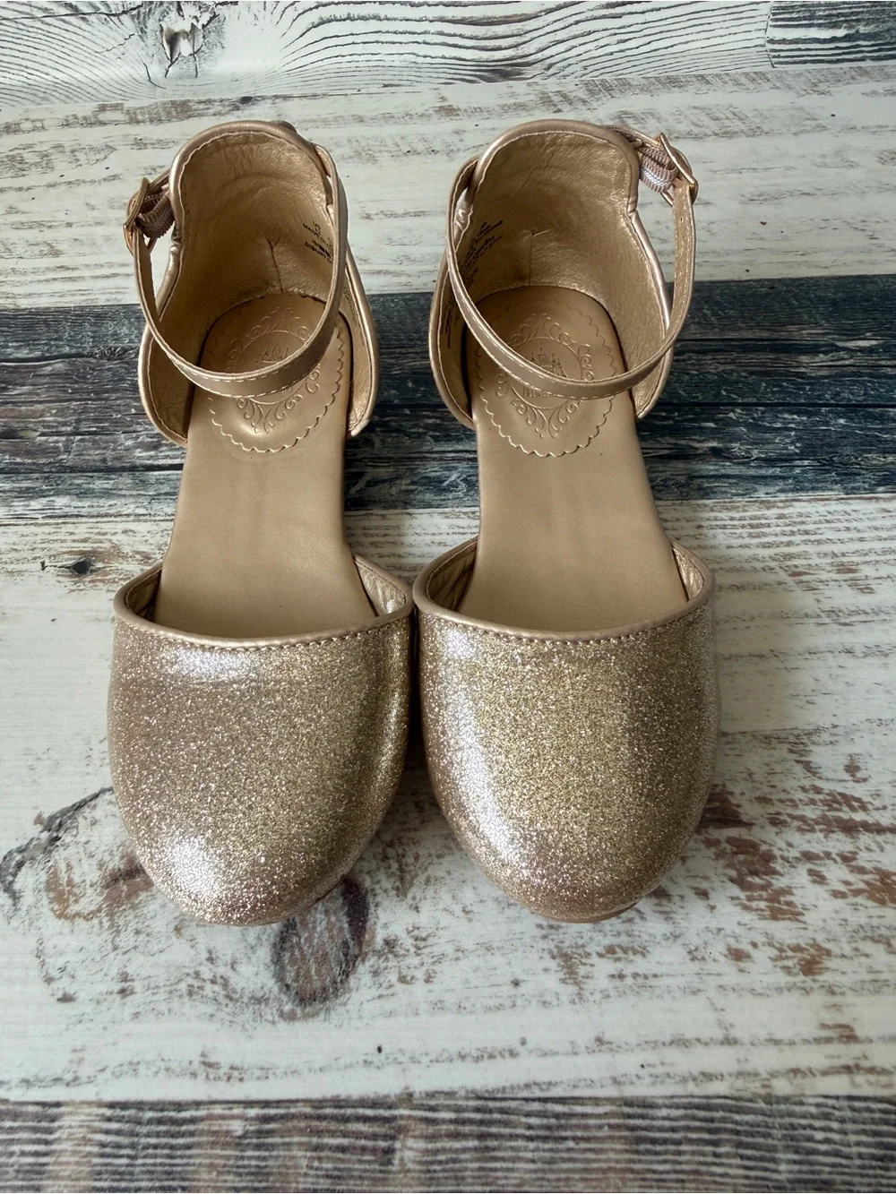 DISNEY Bibbidi Bobbidi Boutique Disney Princess SHOES w Kitten Heels Girls Sz 12